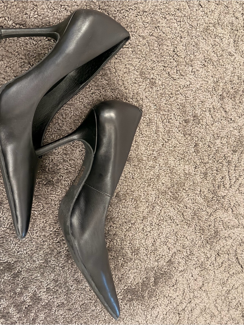 JEFFREY CAMPBELL Classic Black Pointed-Toe Stiletto Pumps - Picture 5 of 6